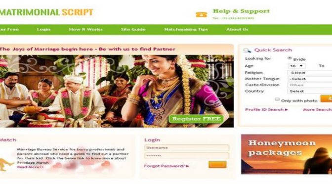 online matrimonial script project in php free download